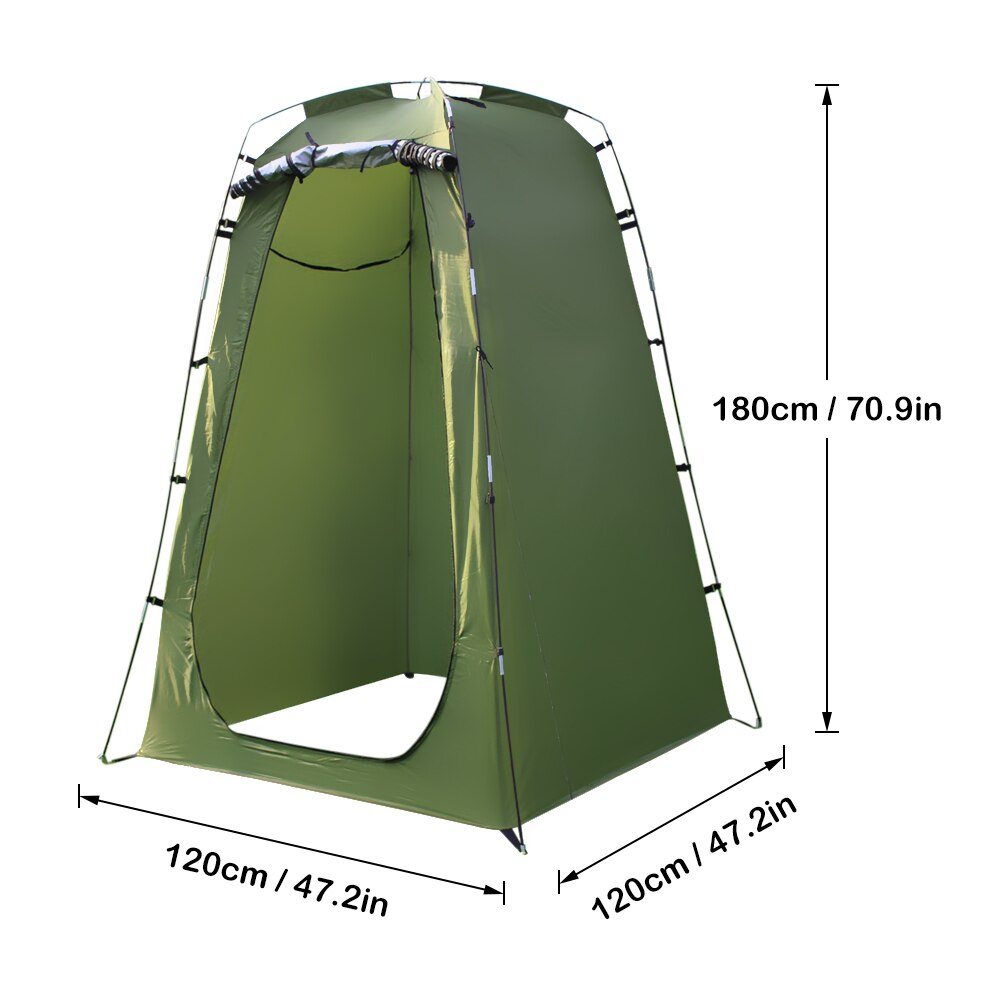 Outdoor Douche Tent Veranderende Kleedkamer Privacy Strand Tent 2 Windows Instant Draagbare Douche Tent Camping Wc Regen Onderdak