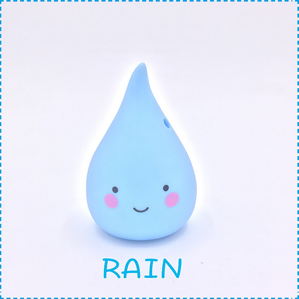 Baby Bath Water Toy Early Education Cute Weather Cute Raindrop Rainbow Weather Toy Funny Appease Toys Hand Eye Coordination Toy