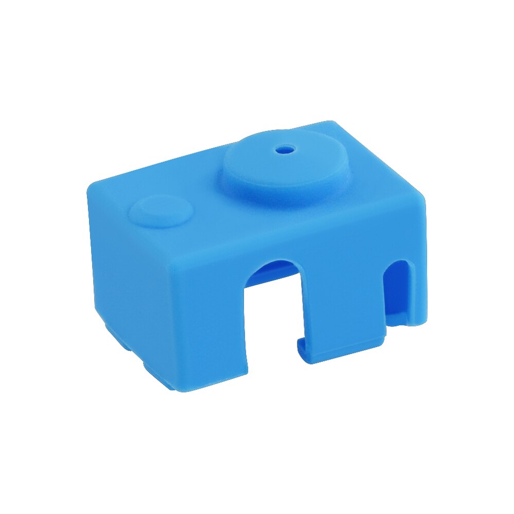 Silicone Case for E3D V6 Heating Block 3D Printer Parts Aluminum Block Silicone Sleeve High Temperature Protection Cover Blue