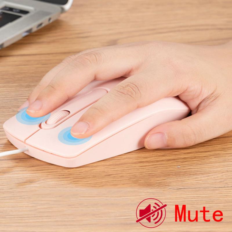 Silent Mute Click Gaming Wired Mouse Optical Wired Game Mouse Support Desktop/ Laptop Support Windows 10/8/7