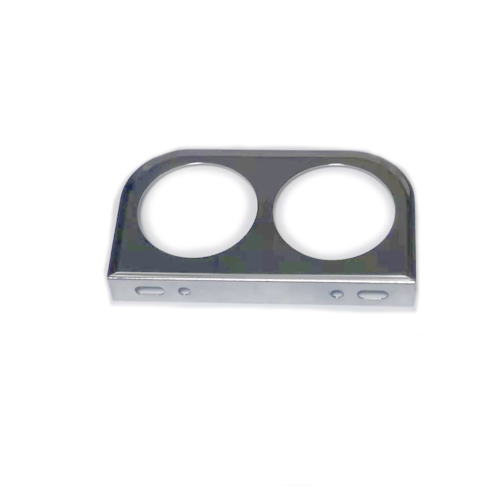 52MM Universal One/Two/Three Auto Modified Meter Cup Black, Car Gauge Holder for 2-Inch Triple /Double/ Single Hole Meter Chrome: Double Chrome