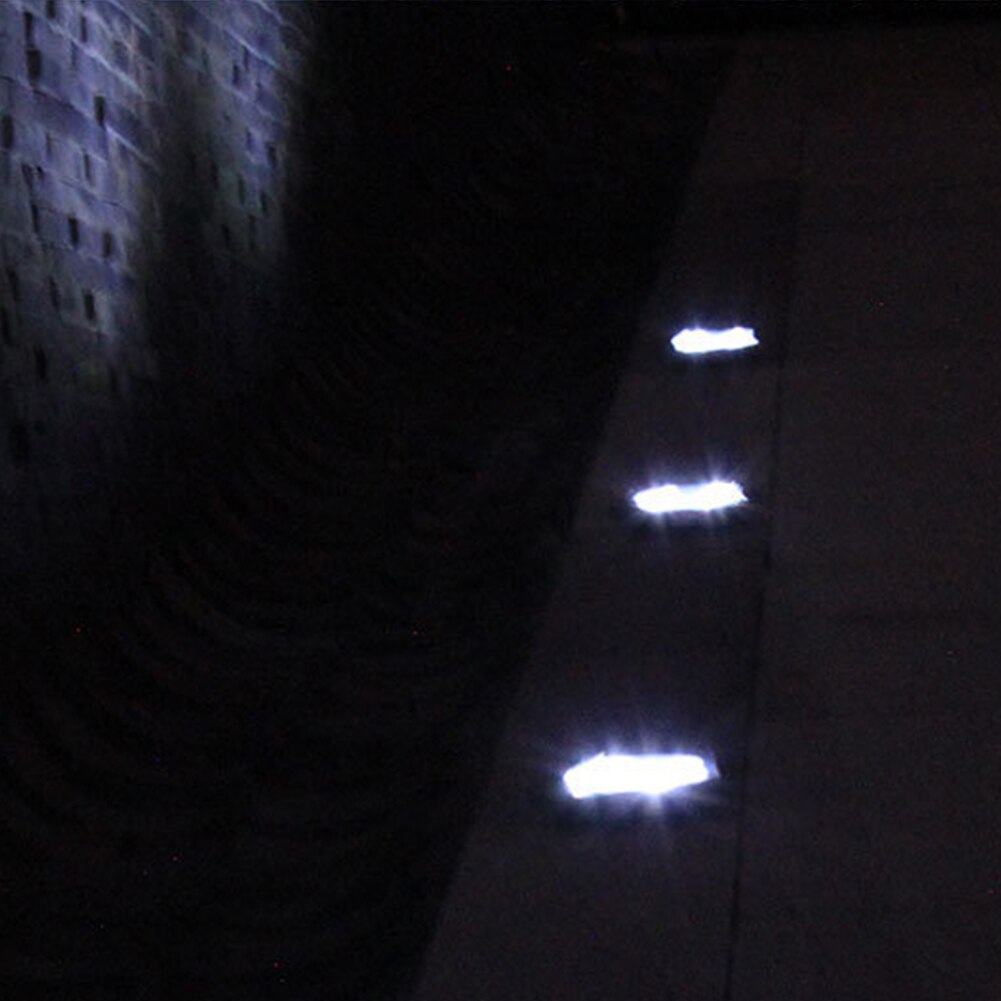 4pcs/set Lawn LED Ground Lights Underground Path Lamp Solar Powered Floor Landscape Garden Decor Yard Outdoor Waterproof Patio