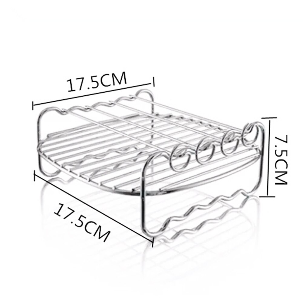 4- spett luftfriteringsgryta byte bakplåtshållare grillställ för  hd9232 fogaocooktop brazier grill grillnät biolite