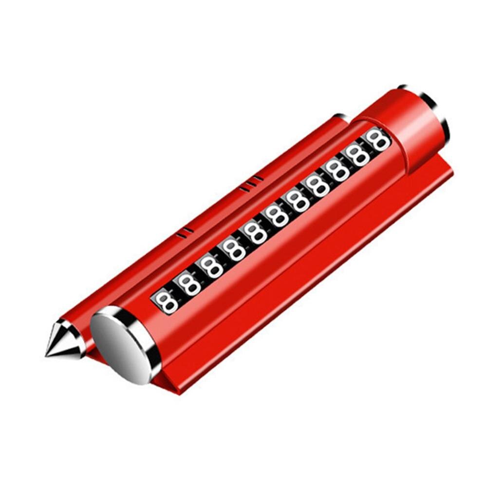 Vehicle Temporary Parking Sign Multifunctional Aroma Bracket Metal Parking Sign Temporary Parking Number Sign Safety Hammer