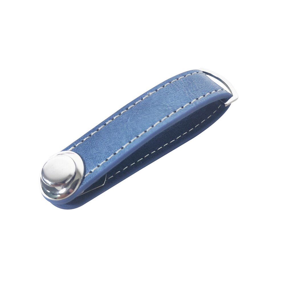 Bolso inteligente de coleccionista para ama de llaves, estuche organizador de coche, cadena de anillo, almacenamiento, cartera, llavero, bolsillo de cuero: Azul