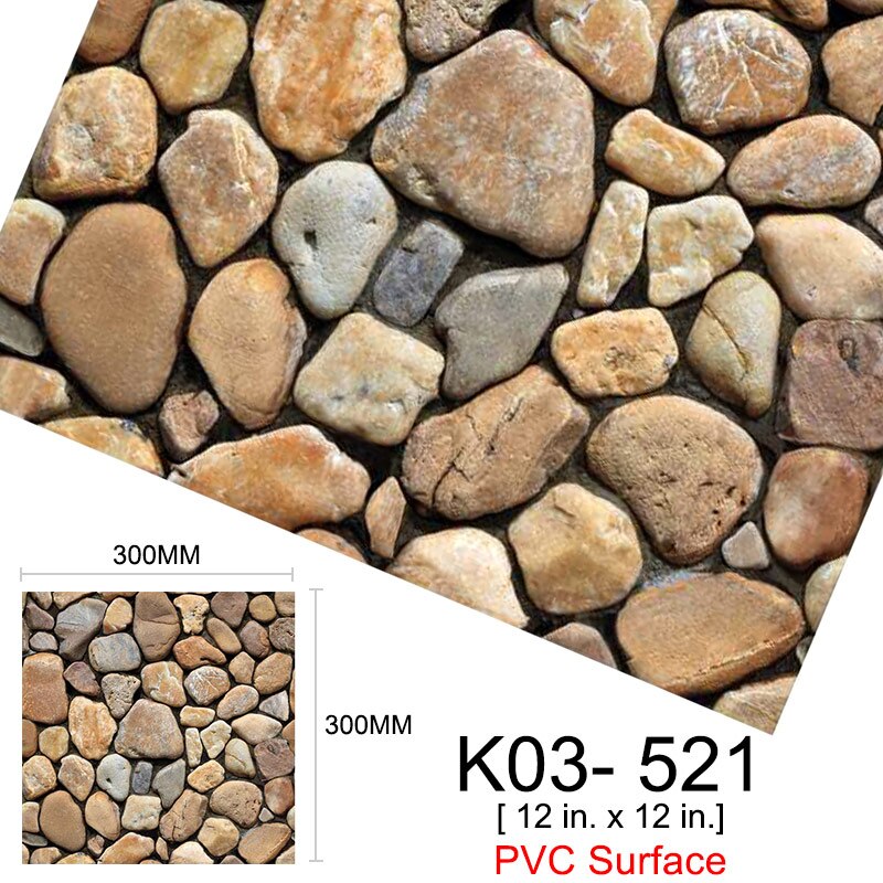 Kaguyahime 3D DIY Self Adhesive Wall Stickers 10pcs/lot Mosaic Tiles Waterproof Wallpaper Decoration For Kitchen Home Stickers: K03