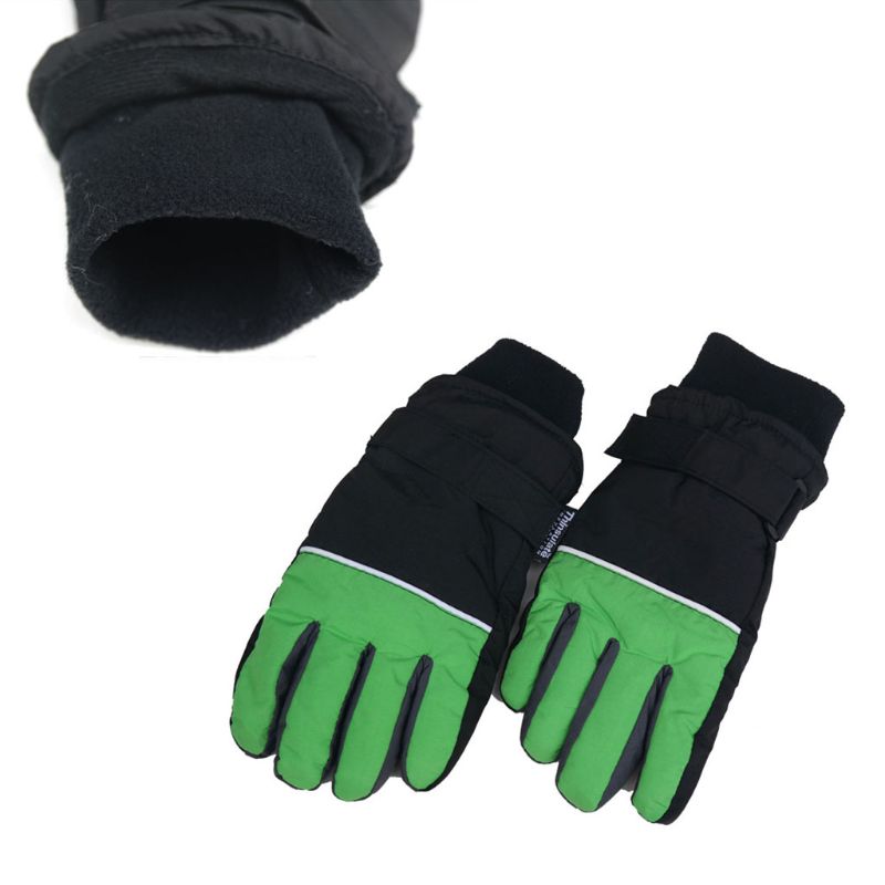 Guantes de esquí para niños invierno Cálido impermeable a prueba de viento invierno mitones para el exterior AXYA