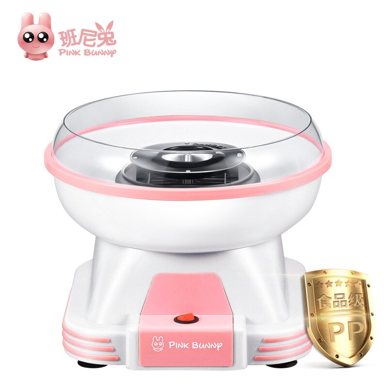 Baumwolle Süßigkeiten Maschine freundlicher Hause Automatische Baumwolle Süßigkeiten Maschine Handgemachte Mini Phantasie Farbe Zucker: Rosa