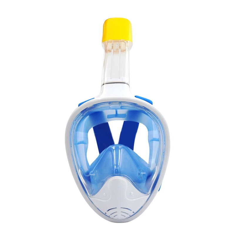 Pink Girl Snorkel Mask Swimming Full Face Diving Mask: Sky Blue / L/XL