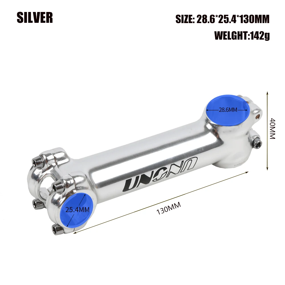 UNO Ultralight Aluminum Alloy MTB Bike Stem 28.6*25.4mm 60-130mm +/- 7Degree Handlebar Stem Cycling Bike Accessories: MULTI