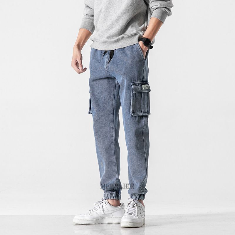 Jean cargo à poches pour homme, pantalon de – Grandado