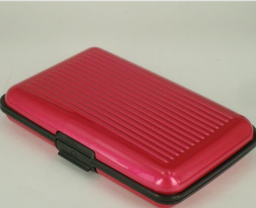 1PC waterproof stainless steel business credit card case company name credit card card holder aluminum metal case: 4