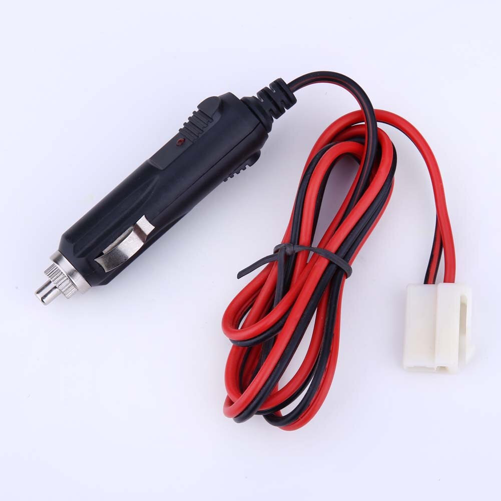 1 enchufe macho de 12V para coche, adaptador de encendedor de cigarrillos, Cable de alimentación con Cable de 1M, aplicable al enchufe de encendedor de cigarrillos