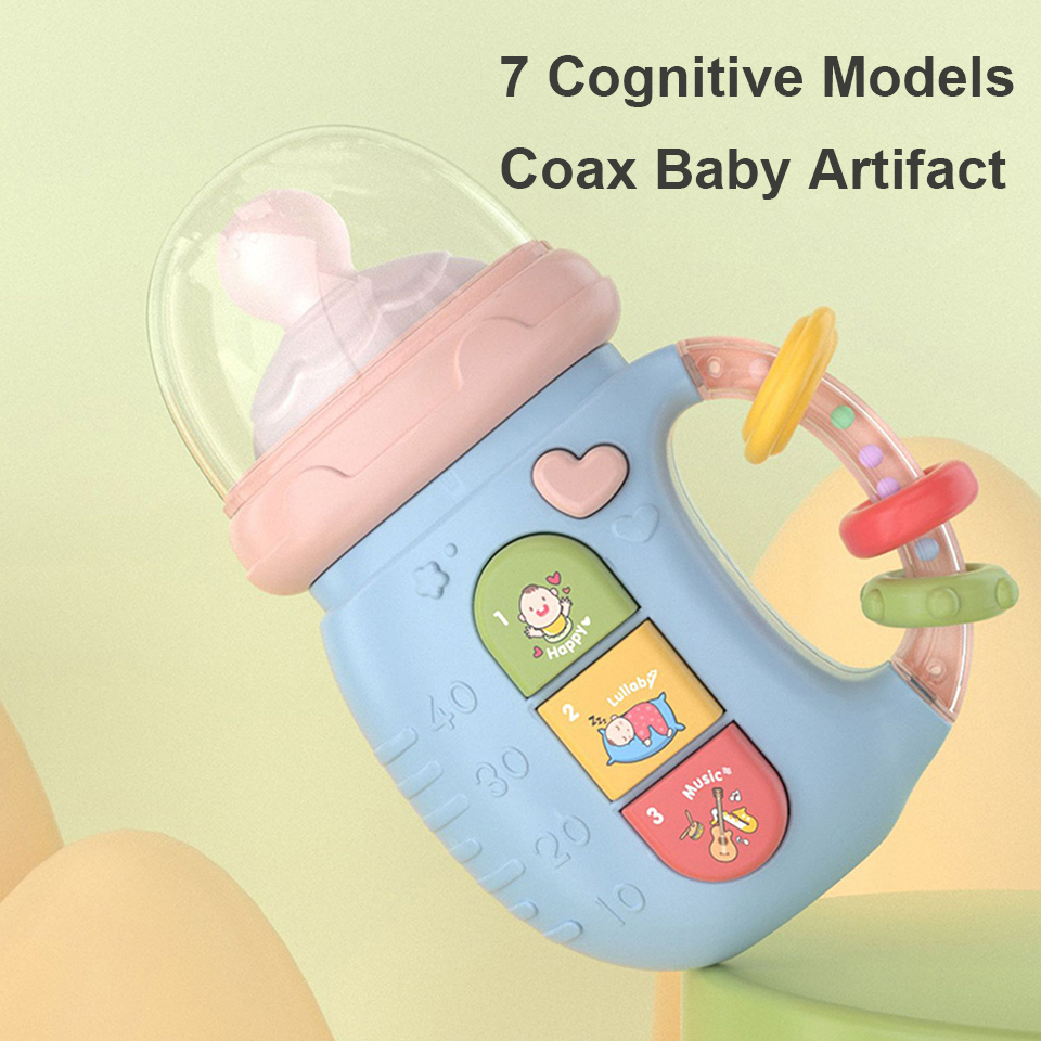 Seelaugh Multifunctionele Baby Telefoon Speelgoed Bijtring Rammelaar Elektronische Zuigfles Muziek Speelgoed Vroege Educatief Machine F