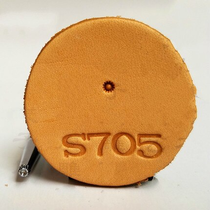 Metal Leather Working Saddle Making Tools Carving Leathercraft Stamps Leather Stamping Solid DIY Printinting Staming: S705