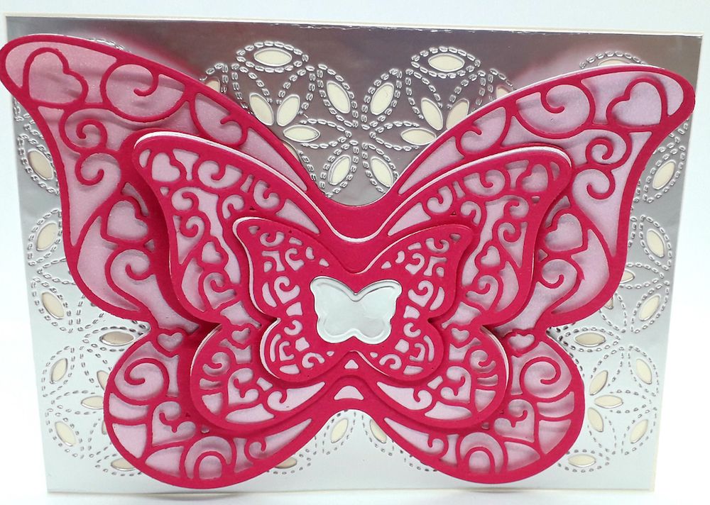 Die Cut Metal Cutting die butterfly 7pc layered lace butterfly Scrapbook Paper Craft Handmade Card Punch Art Cutter Die Cut