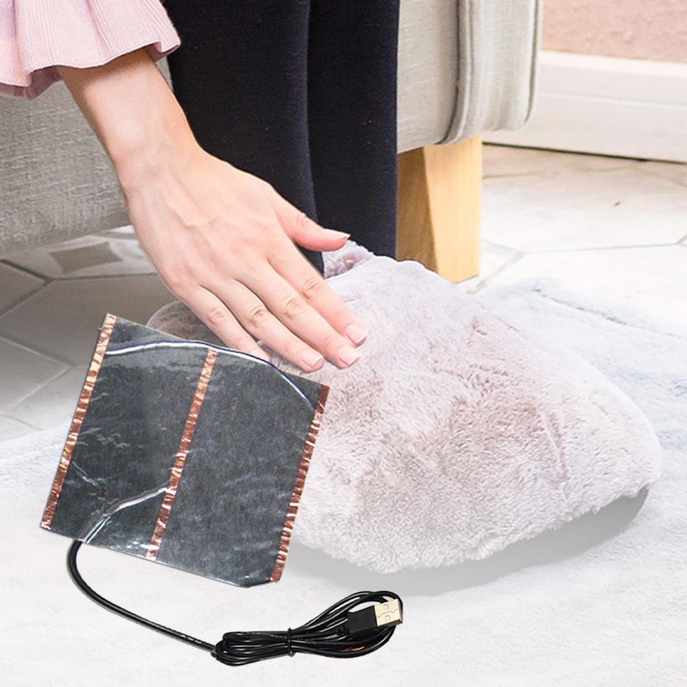 USB Far Infrared Carbon Fiber Heating Sheet 5V USB Electric Heating Warm Pad For Mouse Pads And Feet Warmer For Outdoor Ski