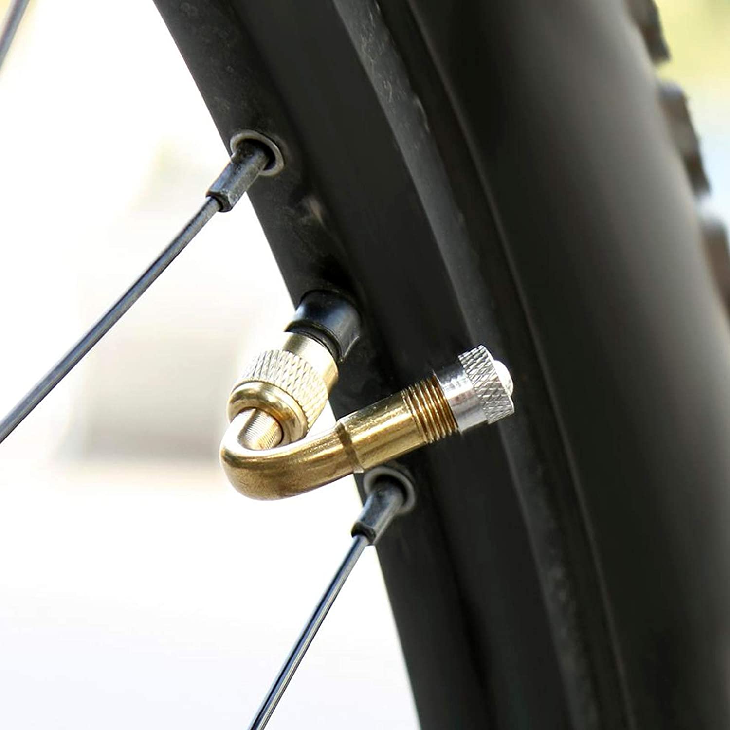 2Pcs Motorcycle 45 90 135 Graden Hoek Gebogen Valve Adapter Tyre Buis Klep Uitbreiding Adapter Voor Truck Auto Moto bike