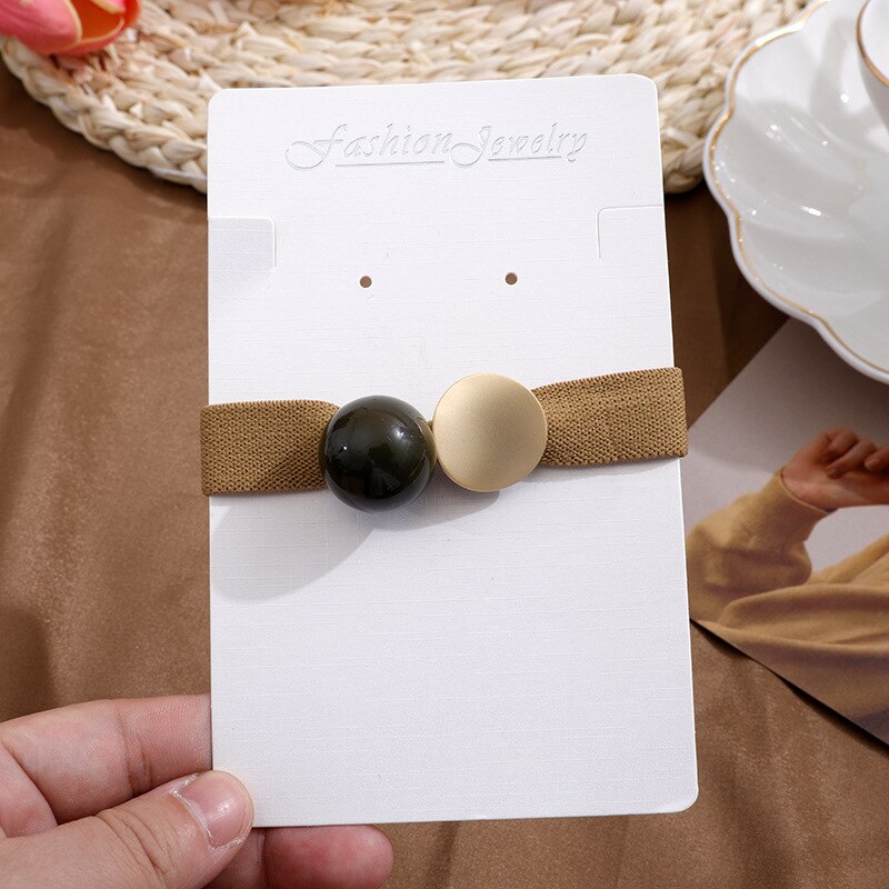 Trend Koreaanse Eenvoudige Duurzaam Chouchou Vrouwen Meisjes Elastische Haar Elastiekjes Holder Accessoires Tie Haar Touw Ring Hoofdtooi