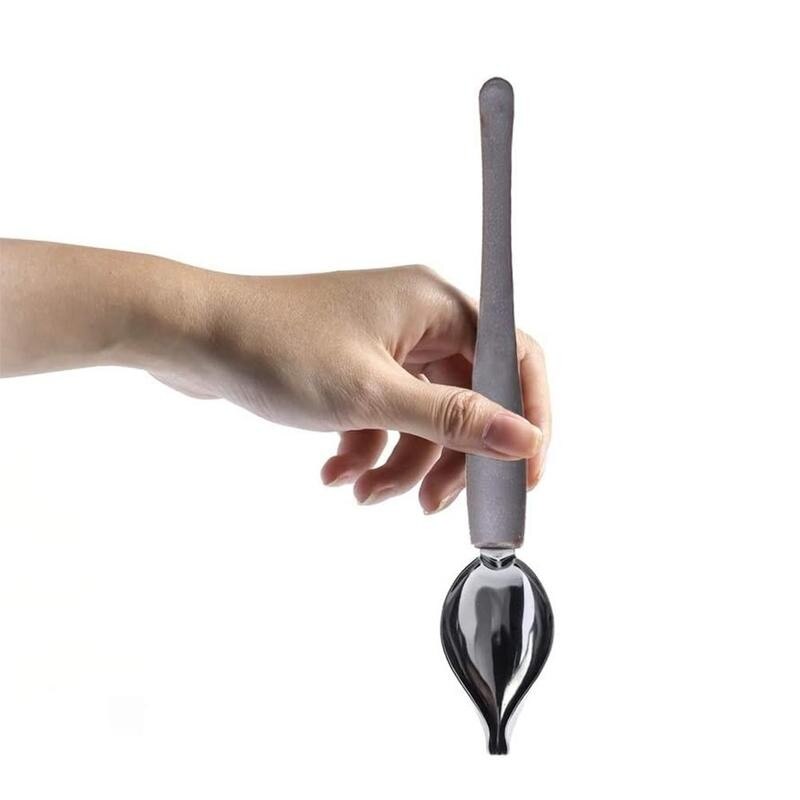 1pc multifuncional Chef decoración lápiz Anti-slip portátil de acero inoxidable salsa postres pintura café cuchara, utensilios de cocina
