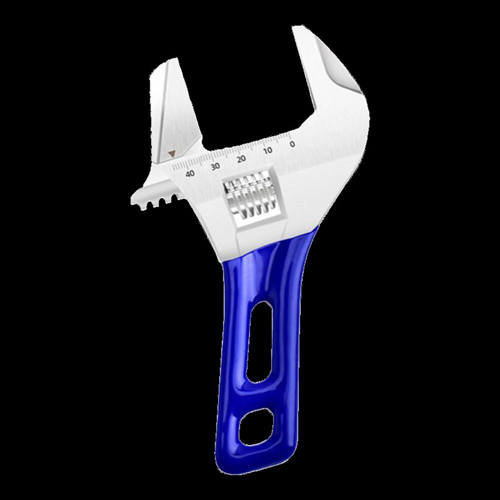 Ergonomic Adjustable Wrench Multi-Function Extra Wide Jaw Universal Spanner Large Opening Lightweight