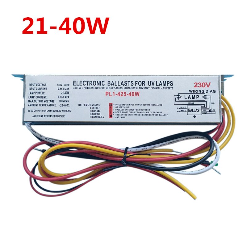 220V 230V 21-40W 55W-95W Elektronische Ballast Gewijd Led Driver DC5V Uitgang gelijkrichter Voor Ultraviolet Lamp Uv Kiemdodende Licht: 21-40W