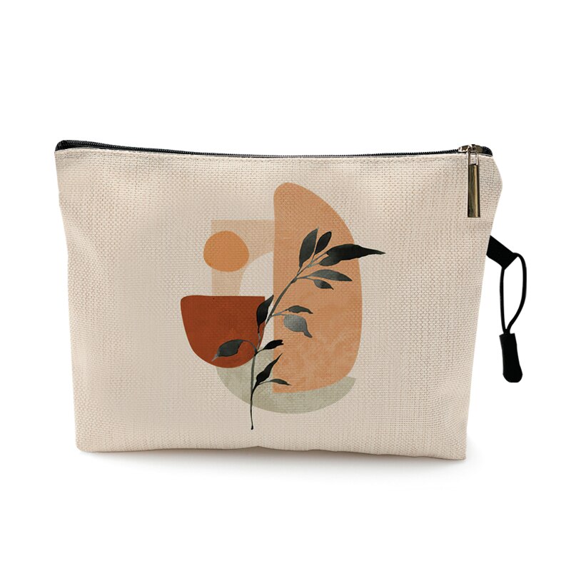 eins Kurze Linie Zeichnung Druck Frauen Kosmetik Taschen Sonne Mond aufbringen Tragbare Reise Lagerung Tasche machen-hoch Tasche Kulturbeutel: Muster 3