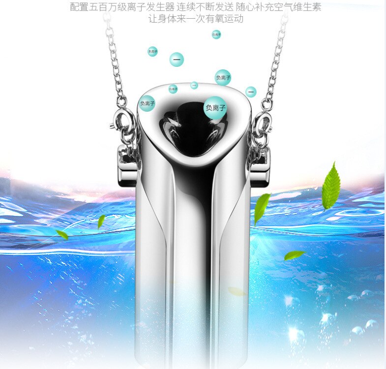 Pro-Test portable air purifier neck negative ion necklace oxygen bar PM2.5