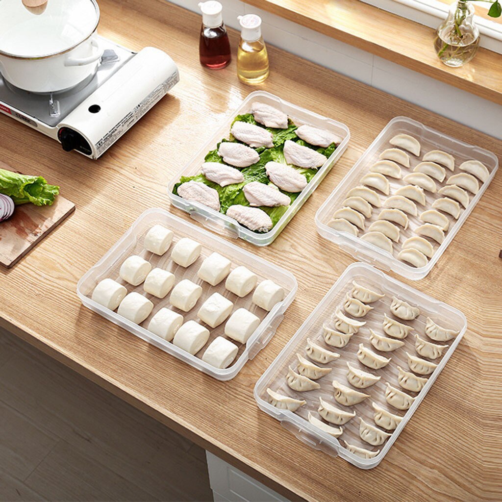 Caja de almacenamiento de bola de masa congelada de cocina para el hogar
