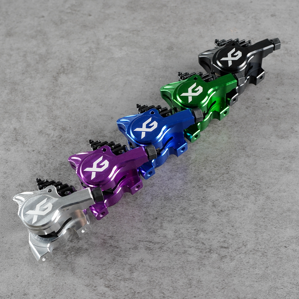 Pinza de montaje plano ZRACE XG, freno hidráulico de carretera, pastillas ICE-TECH, carrera BMX, peso ligero CNC completo