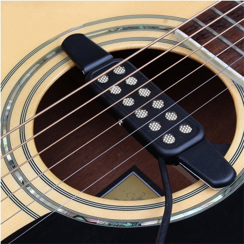 12 Hole-Sound Guitar Pickup Microphone Wire Amplifier Speaker For Steel String Guitar Amplifier Speaker Sound Guitar Accessories