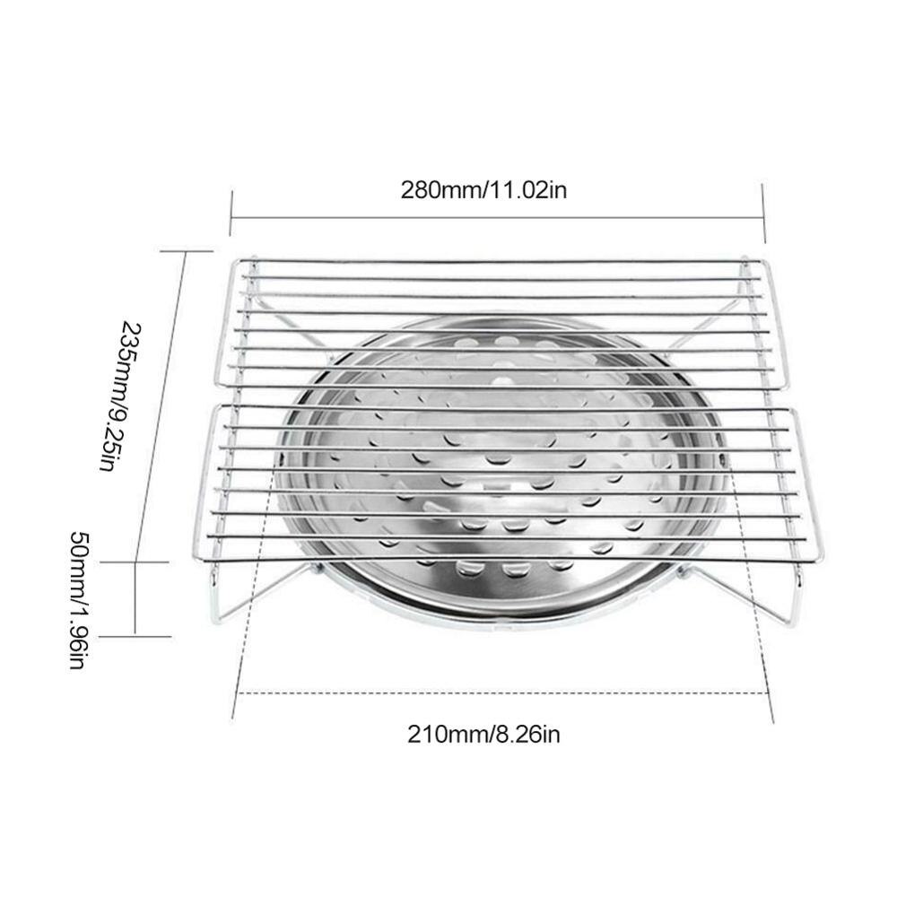 Mini Family Party Barbecue Grill Outdoor Stainless Steel Portable Folding Barbecue Grill Garden Rack Lightweight Kitchen Tools