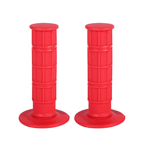 1 paar 22mm 7/8 "Handle Bar Hand Grips Silicone Soft Voor Pit Crossmotor Motorfiets Accessoires Motocicleta Blauw /rood/Grijs/Zwart: Red