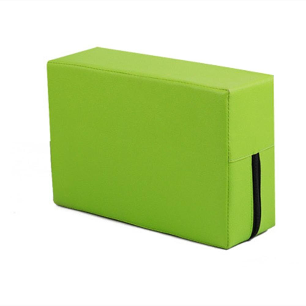 2 Pcs Yoga Block PE Leather Pilates Brick 30x20x10cm for Dacne Gymnastics Leg Press Exercise Gym Training Fitness Equipment: Light Green