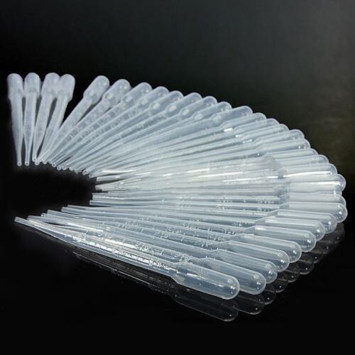 100 stuks 3ml wegwerp plastic oogdruppelaar set transfer gegradueerde pipetten transparante waterbuis druppelaar: Default Title