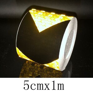 Car Reflective Material Tape Sticker Automobile Motorcycles Safety Warning Tape Reflective Film Car Stickers: Default Title