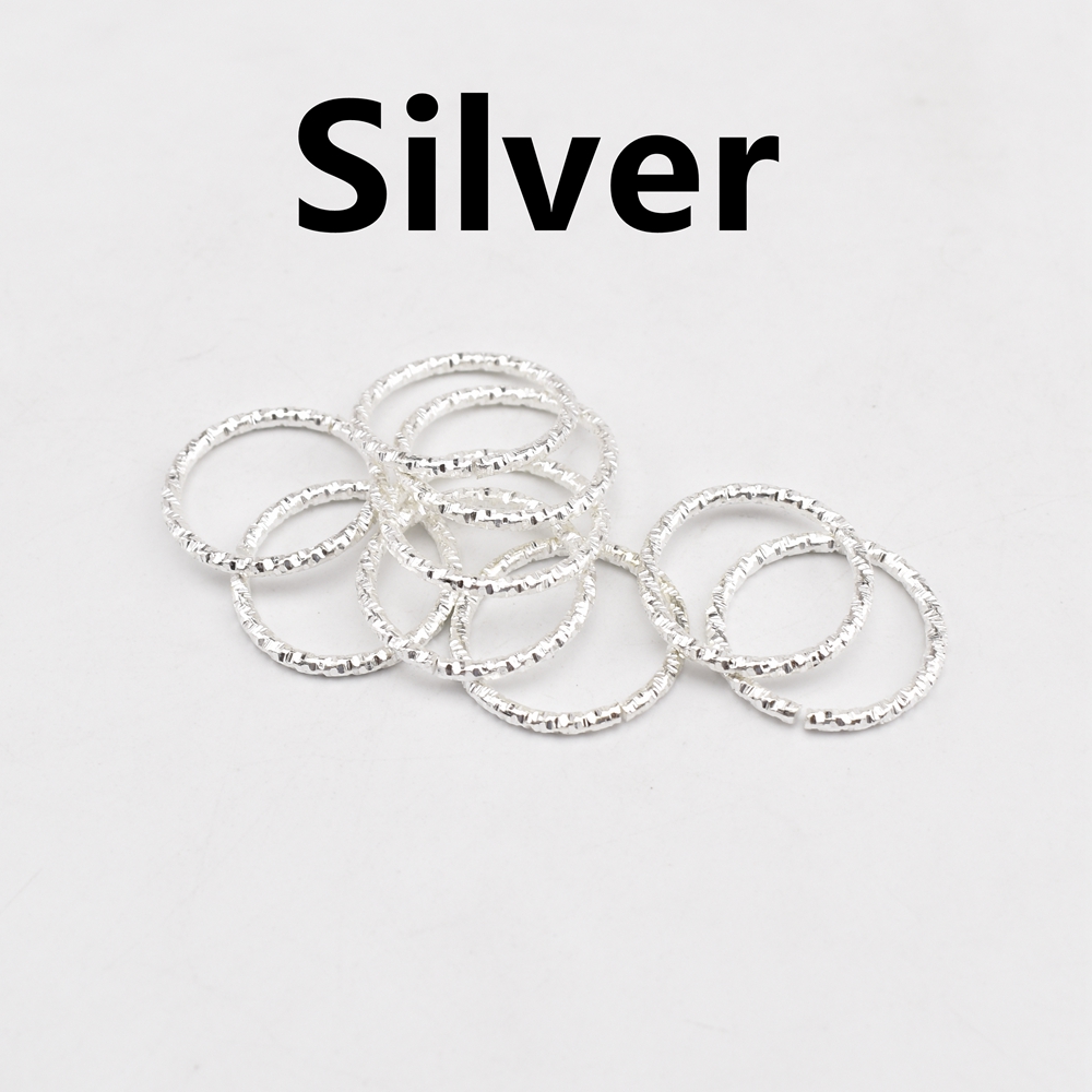 Anneau de saut en relief, lot de 20 à 100 pièces, 8-20mm, accessoires de bijoux faits à la main, DIY, 【js144