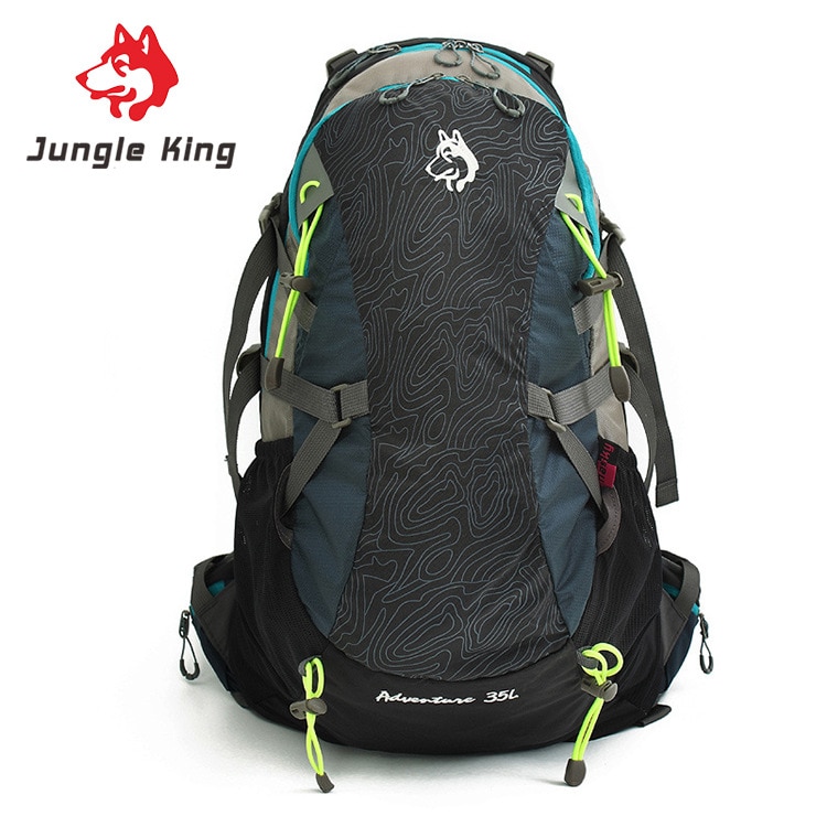 Jungle king udendørs campingudstyr menand kvinder skuldre rygsæk 35l stor kapacitet rygsæk udendørs til fods bevægelse