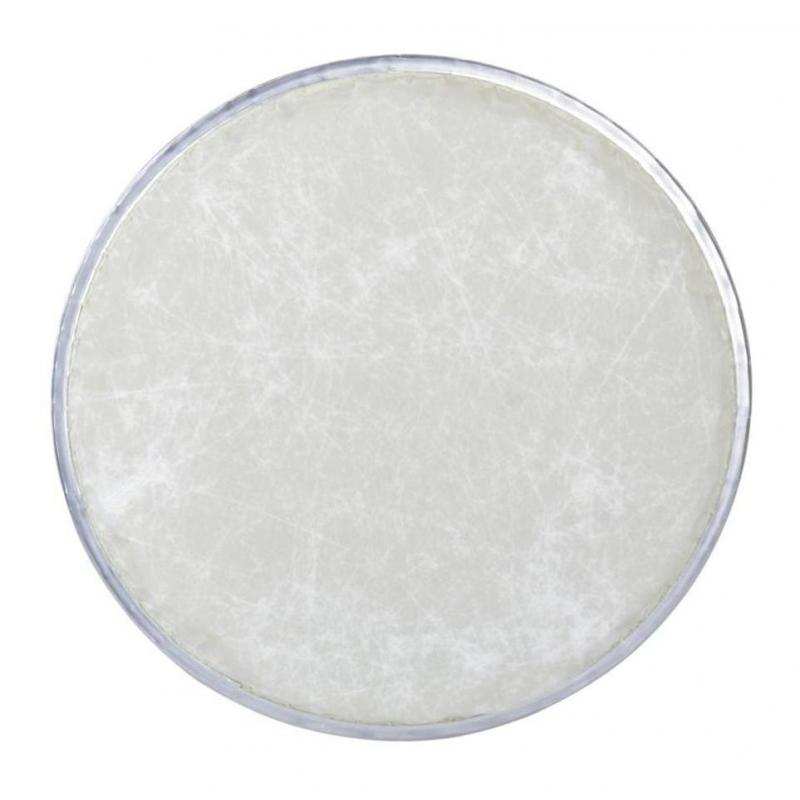 Cabeza de tambor de 10 pulgadas para Conga Djembe, piel sintética, Beige