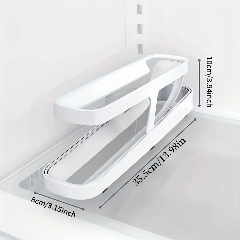 1/2/3Pcs Automatic Rolling Egg Holder Double-layer Fridge Egg Dispenser Refrigerator Kitchen Food Space-Saving Storage Organizer