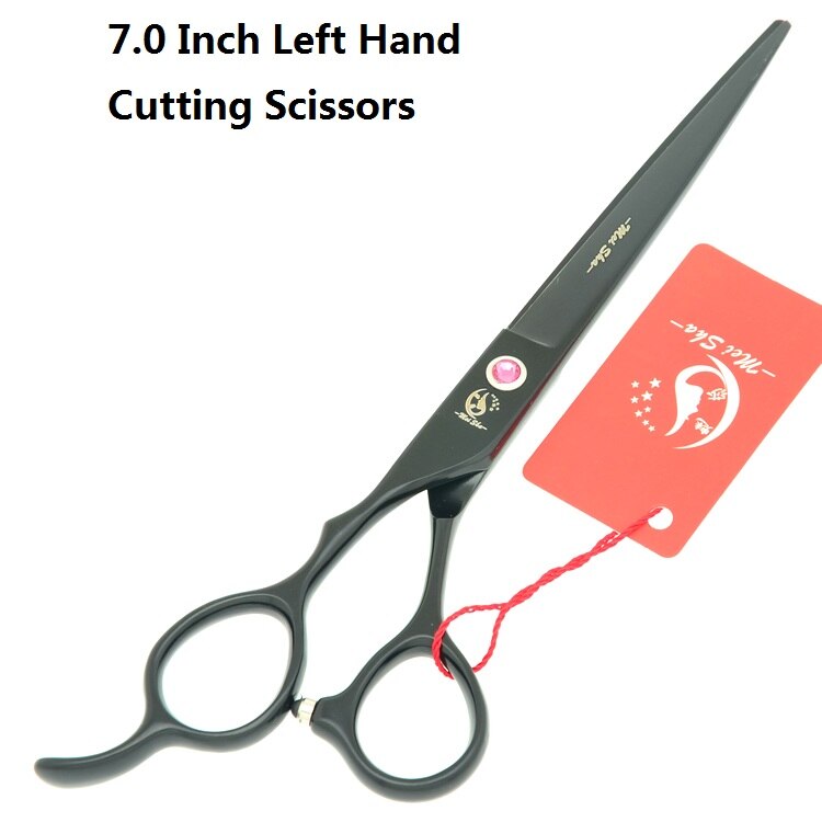 7.0 Inch Left Hand Pet Scissors for Dog Grooming Left-Hand Straight&amp;Thinning&amp;Curved Shears With Comb Forceps B0057A: B0057A-01-70