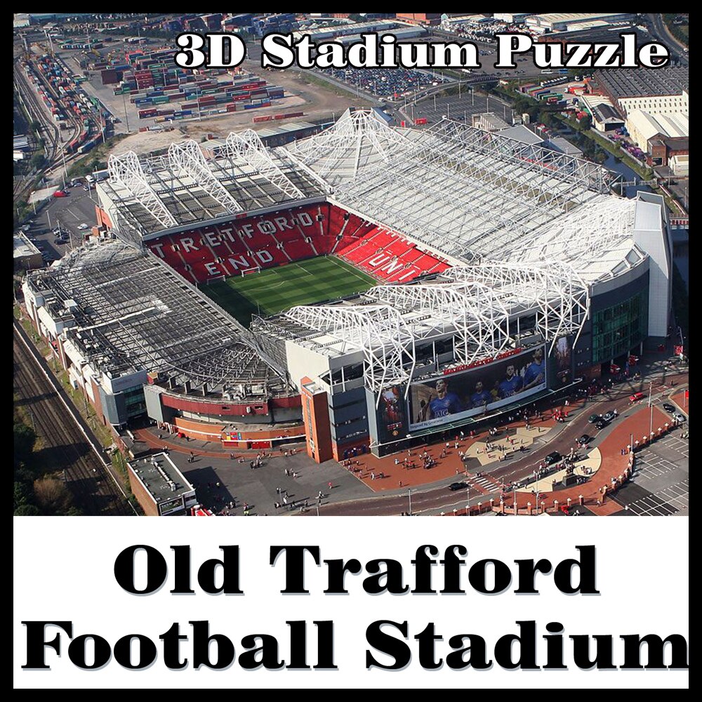Clever & Gelukkig 3D puzzel voetbalstadion Old Trafford De Theatre van Dromen MUFC in souvenir Speelgoed Halloween Kerst