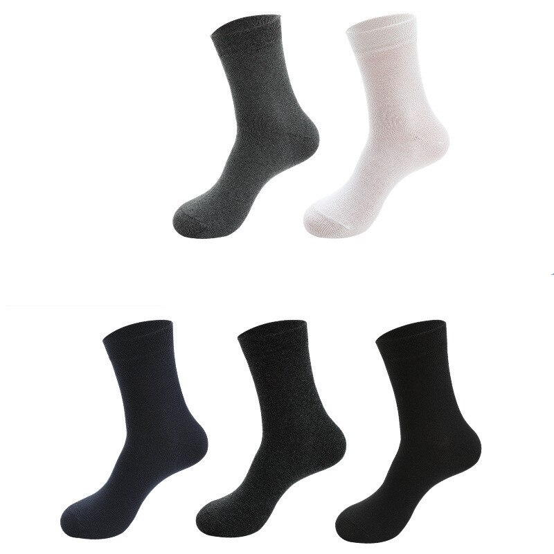 5 paar Herren Geschäft Herbst Sommer Socken Klassische Patchwork Gittergewebe Atmungsaktive Baumwolle Männer Kurze Socke Männlichen Socken EU 39-45 Meias: 5Stck jeder Farben
