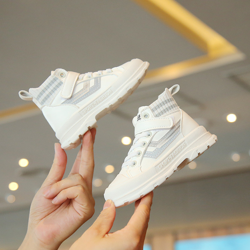 Meninos meninas estilo britânico martin botas 2022 outono crianças macio-sola botas de couro crianças botas curtas de volta à escola sapatos quentes