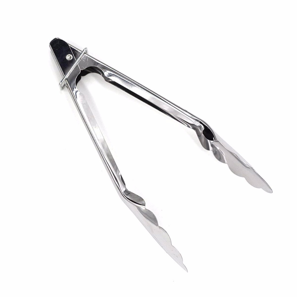 Rustfritt stål fest bbq buffet kamskjell mat servering tang klips