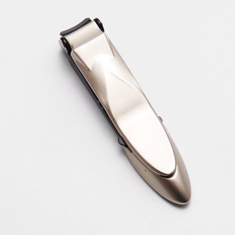 stainless steel nail clippers trimmer pedicure care nail clippers fish scale nail file nail clipper tools: Pearl nickel  small