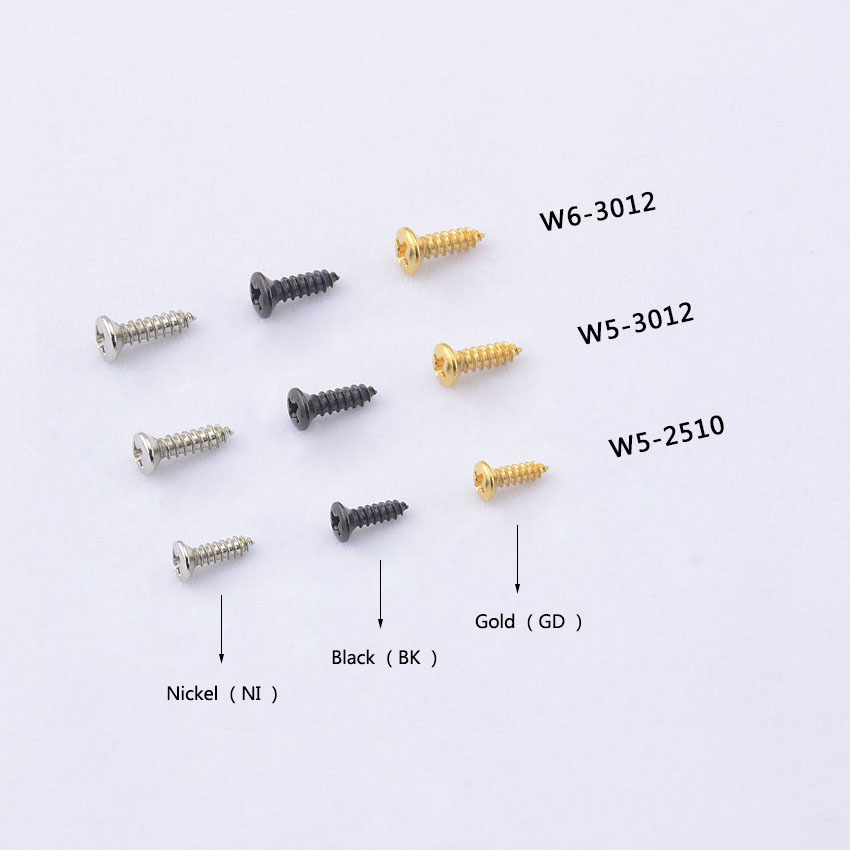 【Hecho en corea】 10 piezas/50 piezas, tornillos de golpeador/tornillos de protección para púas de guitarra eléctrica