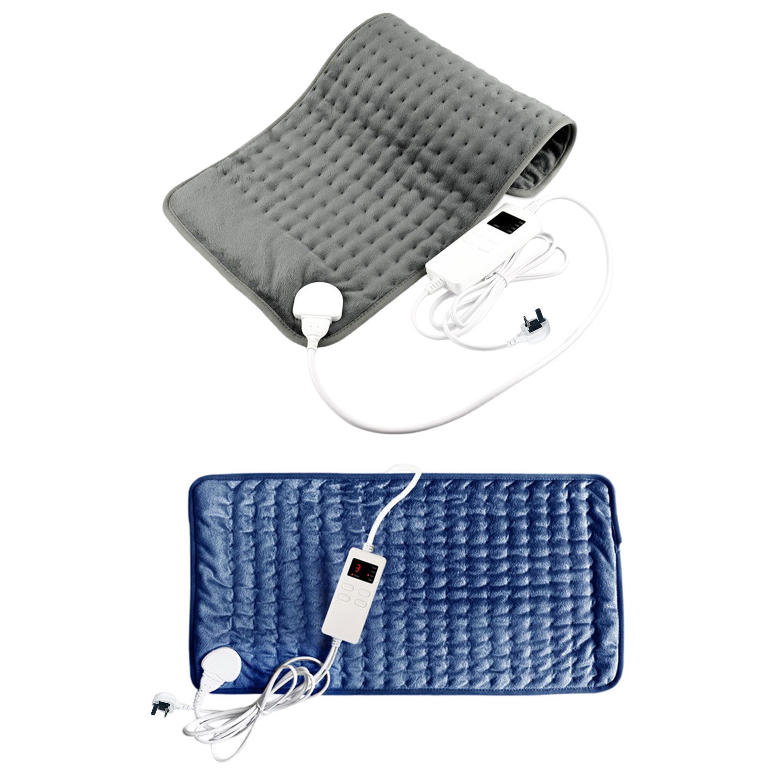 King Size Electric Heating Pad Auto Shut Off Pain Relief Fast Heating with 6 Heat Settings Thermal Wrap for Legs Cramps UK Plug