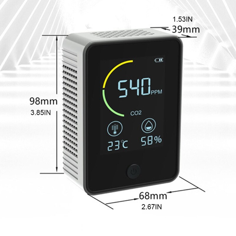 Indoor Carbon Dioxide Meter CO2 Concentration Meter Carbon Dioxide Air Purifier Air Detector Sensor
