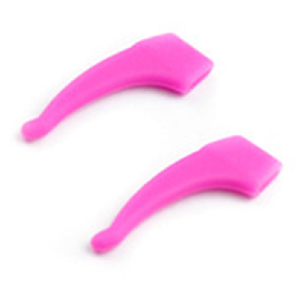 Comfortabele Zachte Siliconen Anti Slip Oor Haken Voor Bril Lenzenvloeistof Zonnebril Siliconen Glazen Accessoires: purple